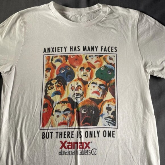 Vintage Xanax Alprazolam Promo Shirt Men’s Medium REPRINT Gildan NWT - Picture 2 of 5